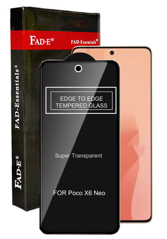 FAD-E Tempered Glass for POCO X6 NEO 5G (Transparent)