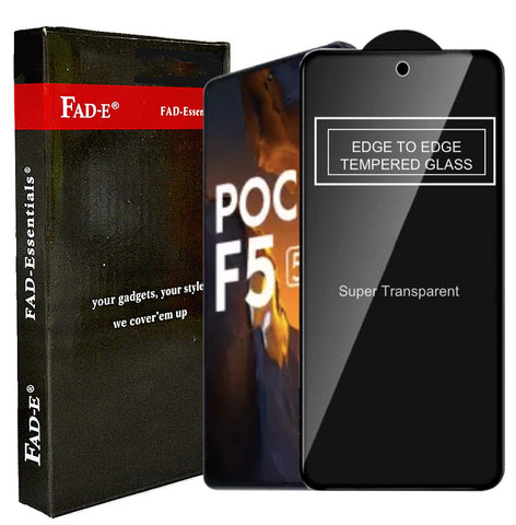 FAD-E Edge to Edge Tempered Glass for POCO F5 5G (Transparent)