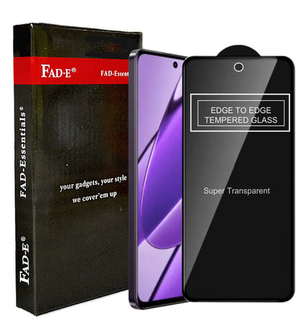FAD-E Tempered Glass for Realme 11 5G / 12 5G / 12X 5G / 11X 5G / OPPO A58 4G / realme C55 (Transparent)