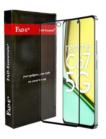 FAD-E Tempered Glass for Realme C67 5G / realme C55 (Transparent)