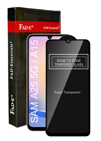 FAD-E Tempered Glass for Samsung Galaxy A25 5G / A15 5G / F15 5G (Transparent)