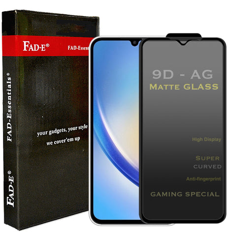 FAD-E Matte Tempered Glass for Samsung Galaxy A34 5G (Matte Transparent)