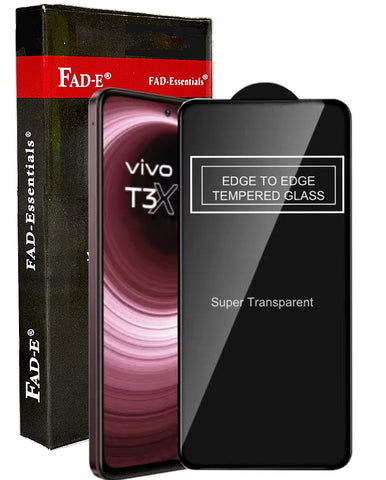 FAD-E Tempered Glass for Vivo T3X 5G (Transparent)