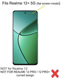 FAD-E Tempered Glass for realme 12+ 5G (Transparent)