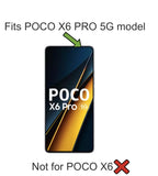 FAD-E Tempered Glass for POCO X6 PRO 5G (Transparent)