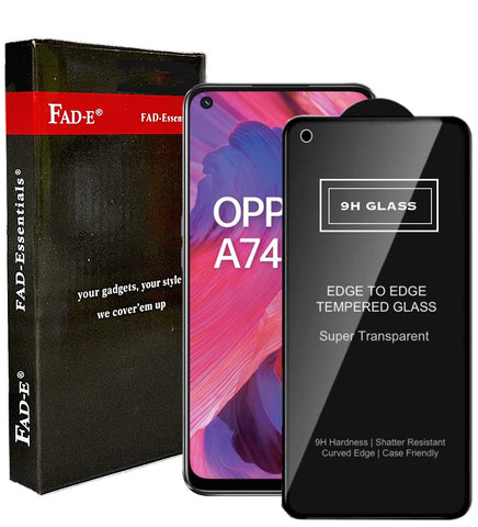 FAD-E Edge to Edge Tempered Glass for Oppo A74 5G (Transparent)