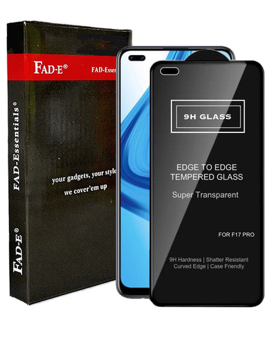FAD-E Edge to Edge Tempered Glass for Oppo F17 Pro (Transparent)