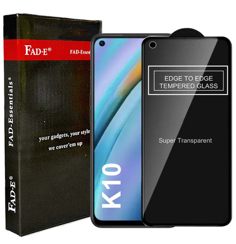 FAD-E Edge to Edge Tempered Glass for OPPO K10 4G (Transparent)