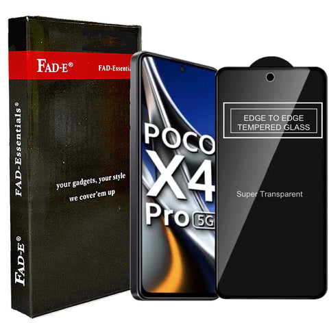 FAD-E Edge to Edge Tempered Glass for POCO X4 Pro 5G / Redmi Note 11 Pro / Note 11 Pro+ 5G (Transparent)