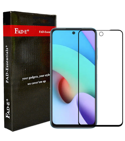 FAD-E Edge to Edge Tempered Glass for Redmi 10 Prime , Poco M3 Pro 5G , Redmi Note 10T 5G (Transparent)