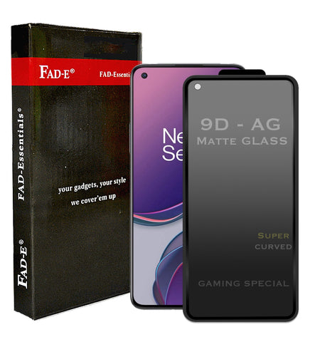 FAD-E Edge to Edge Tempered Glass for OnePlus 8T (Matte Transparent)