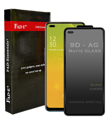 FAD-E Edge to Edge Tempered Glass for Oppo F17 Pro (Matte Transparent)