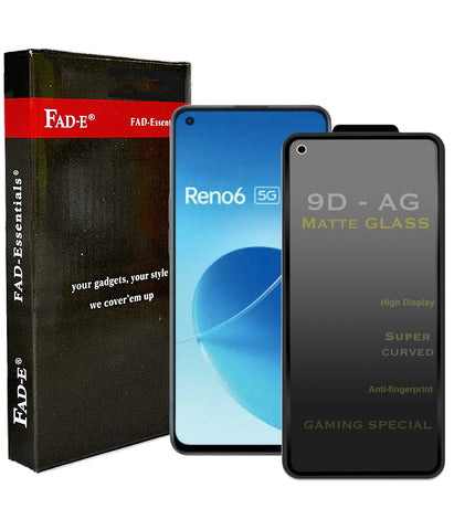 FAD-E Edge to Edge Tempered Glass for OPPO Reno6 5G (Matte Transparent)