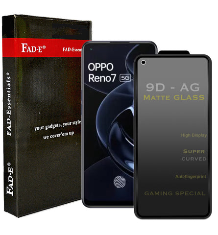 FAD-E Edge to Edge Tempered Glass for OPPO Reno 7 5G (Matte Transparent)