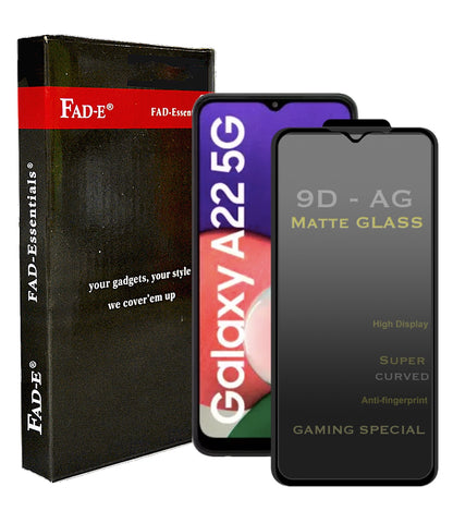 FAD-E Edge to Edge Tempered Glass for Samsung Galaxy A22 5G / F42 5G (Matte Transparent)