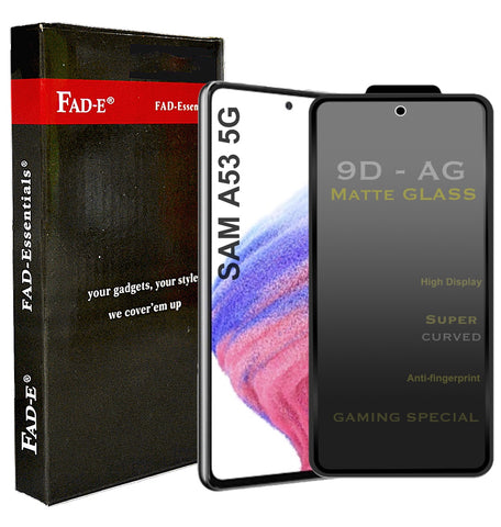 FAD-E Edge to Edge Tempered Glass for Samsung Galaxy A53 5G (Matte Transparent)