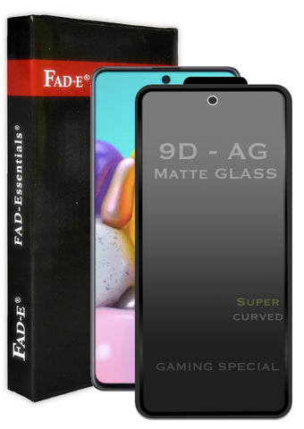 FAD-E Edge to Edge Tempered Glass for Samsung Galaxy A71 (Matte Transparent)