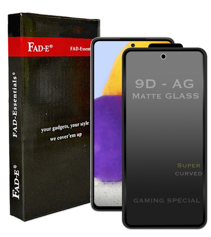 FAD-E Edge to Edge Tempered Glass for Samsung Galaxy A72 (Matte Transparent)