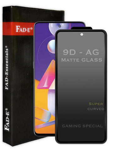 FAD-E Edge to Edge Tempered Glass for Samsung Galaxy M31s (Matte Transparent)