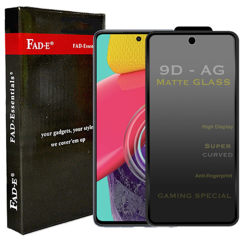 FAD-E Edge to Edge Tempered Glass for Samsung Galaxy M53 5G (Matte Transparent)