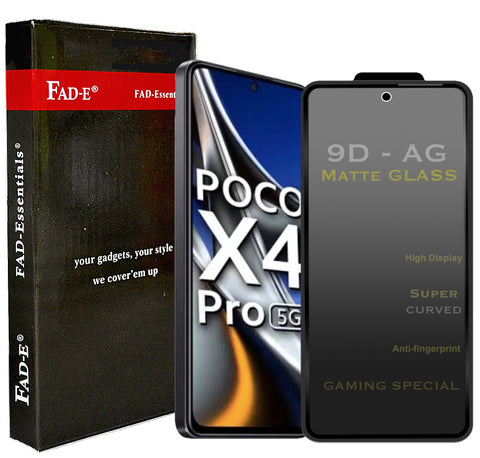 FAD-E Edge to Edge Tempered Glass for POCO X4 Pro 5G / Redmi Note 11 Pro  5G / Note 11 Pro+ 5G (Matte Transparent)