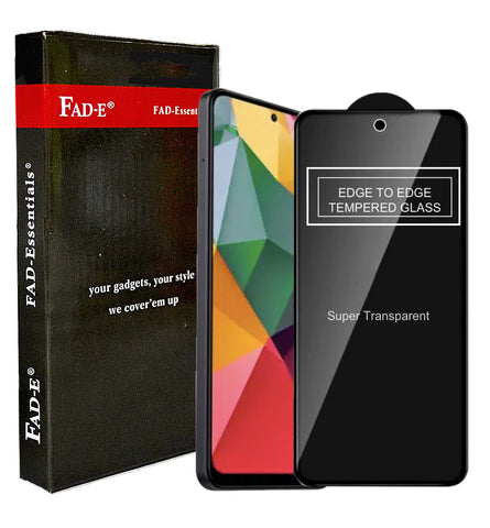 FAD-E Edge to Edge Tempered Glass for Redmi Note 12 4G / Redmi Note 12 5G / POCO X5 5G (Transparent)