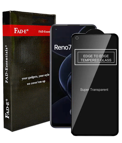 FAD-E Edge to Edge Tempered Glass for OPPO Reno 7 5G (Transparent)