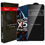 FAD-E Edge to Edge Tempered Glass for Poco X5 Pro 5G  (Transparent)