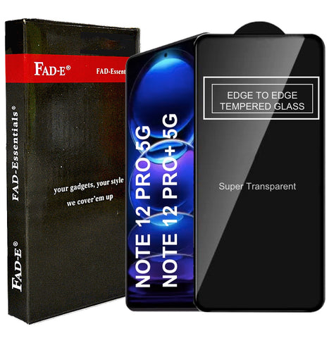 FAD-E Edge to Edge Tempered Glass for Redmi Note 12 Pro 5G / Note 12 Pro+ 5G (Transparent)