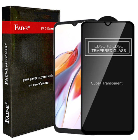 FAD-E Edge to Edge Tempered Glass for Redmi 12C (Transparent)