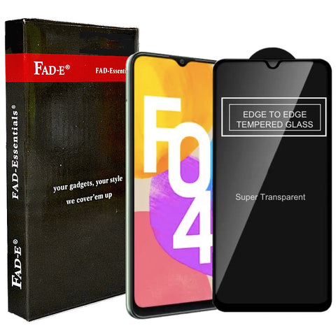 FAD-E Edge to Edge Tempered Glass for Samsung Galaxy F04 / M04 (Transparent)