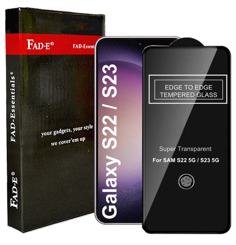 FAD-E Edge to Edge Tempered Glass for Samsung Galaxy S23 5G / S22 5G (Transparent)