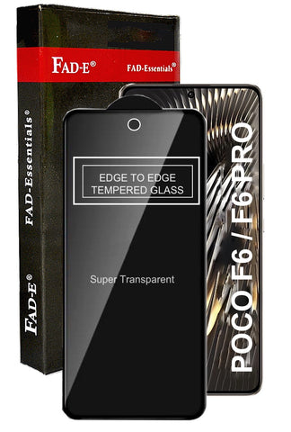 FAD-E Tempered Glass for POCO F6 5G / F6 PRO 5G (Transparent)