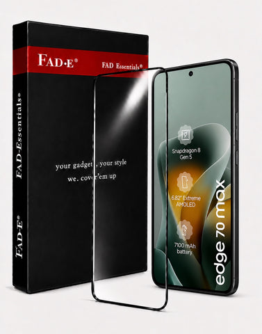 FAD-E Tempered Glass Screen Protector Guard for Motorola Moto Edge 70 MAX 5G (6.82 inch)