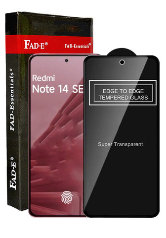 FAD-E Tempered Glass Screen Protector Guard (with Camera Hole) for Redmi Note 14 SE 5G / Poco M7 Pro 5G / Redmi Note 14 5G