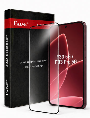 FAD-E Tempered Glass Screen Protector Guard for Oppo F33 / F33 Pro 5G