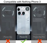 FAD-E Tempered Glass Screen Protector Guard (with Camera Hole) for Nothing Phone 3 / Phone3 (Transparent)