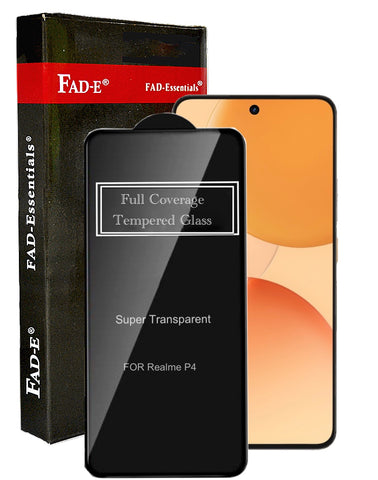 FAD-E Tempered Glass Screen Protector Guard (without camera hole) for Realme P4 5G (Transparent)