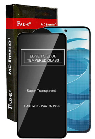 FAD-E Tempered Glass Screen Protector Guard for Redmi 15 / Poco M7 Plus (6.9 inch)