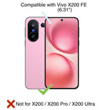 FAD-E Tempered Glass Screen Protector Guard (with Camera Hole) for Vivo X200 FE 5G (Transparent)