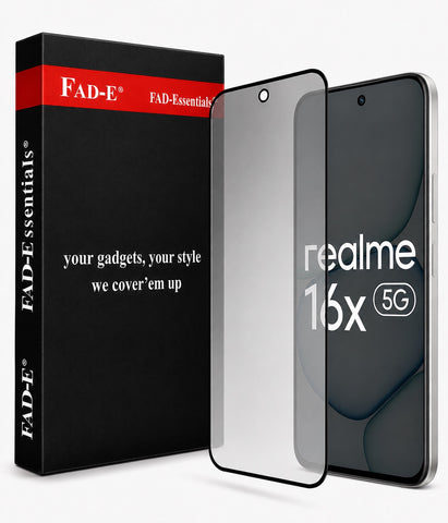 FAD-E Matte Tempered Glass Screen Protector Guard for realme 16X 5G (Matte Glass)