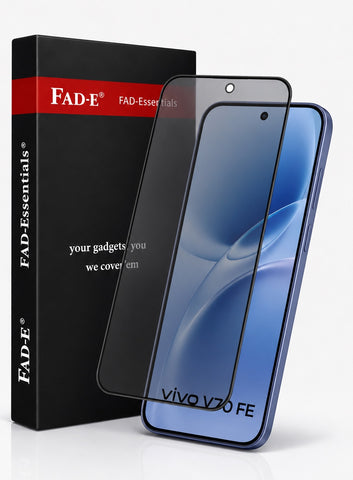 FAD-E Matte Tempered Glass Screen Protector Guard for Vivo V70 FE 5G (Matte Transparent)