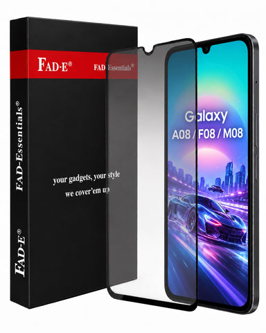 FAD-E Matte Tempered Glass Screen Protector Guard for Samsung Galaxy A08 / M08 / F08 / A07 (Matte Glass)