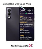 FAD-E Matte Tempered Glass Screen Protector for Oppo K13x 5G / A5X 5G / Realme Narzo 80X 5G / 80 Lite 5G(Matte Transparent)