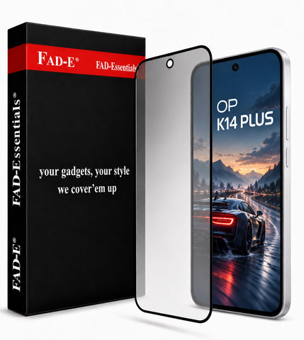 FAD-E Matte Tempered Glass Screen Protector Guard for Oppo K14 Plus 5G (Matte Glass)