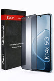 FAD-E Matte Tempered Glass Screen Protector Guard for Oppo K14X, A6 Pro , A6X, Realme 15X 5G / Realme C85 5G / Narzo 90X 5G  (Matte)