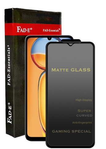 FAD-E Matte Tempered Glass for Redmi 13C, Redmi 13C 5G, POCO M6 5G / POCO C65 (Matte Transparent)