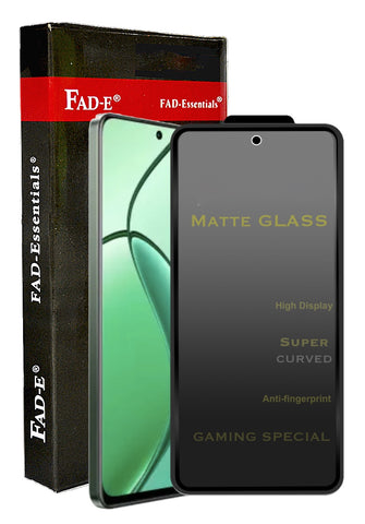 FAD-E Matte Tempered Glass for Realme 12 5G / 12X 5G / Vivo T3X 5G (Matte Transparent)