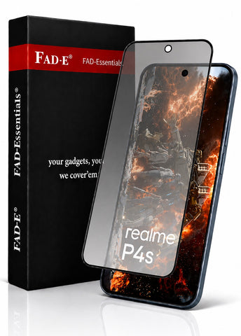 FAD-E Matte Tempered Glass Screen Protector Guard for Realme P4s 5G (Matte Glass)