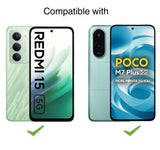 FAD-E Matte Tempered Glass Screen Protector Guard for Redmi 15 5G / Poco M7 Plus 5G (Matte)